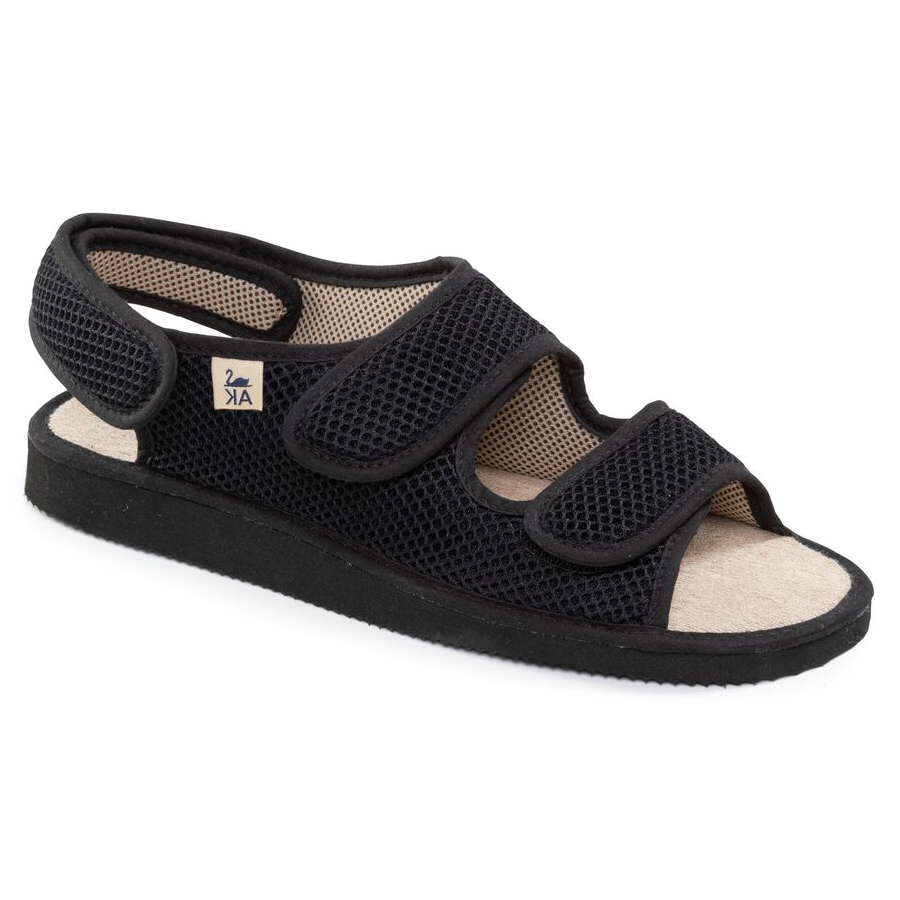 Sandalia Aire Negra Alster Komfort – Ligera y cómoda con cierre ajustable