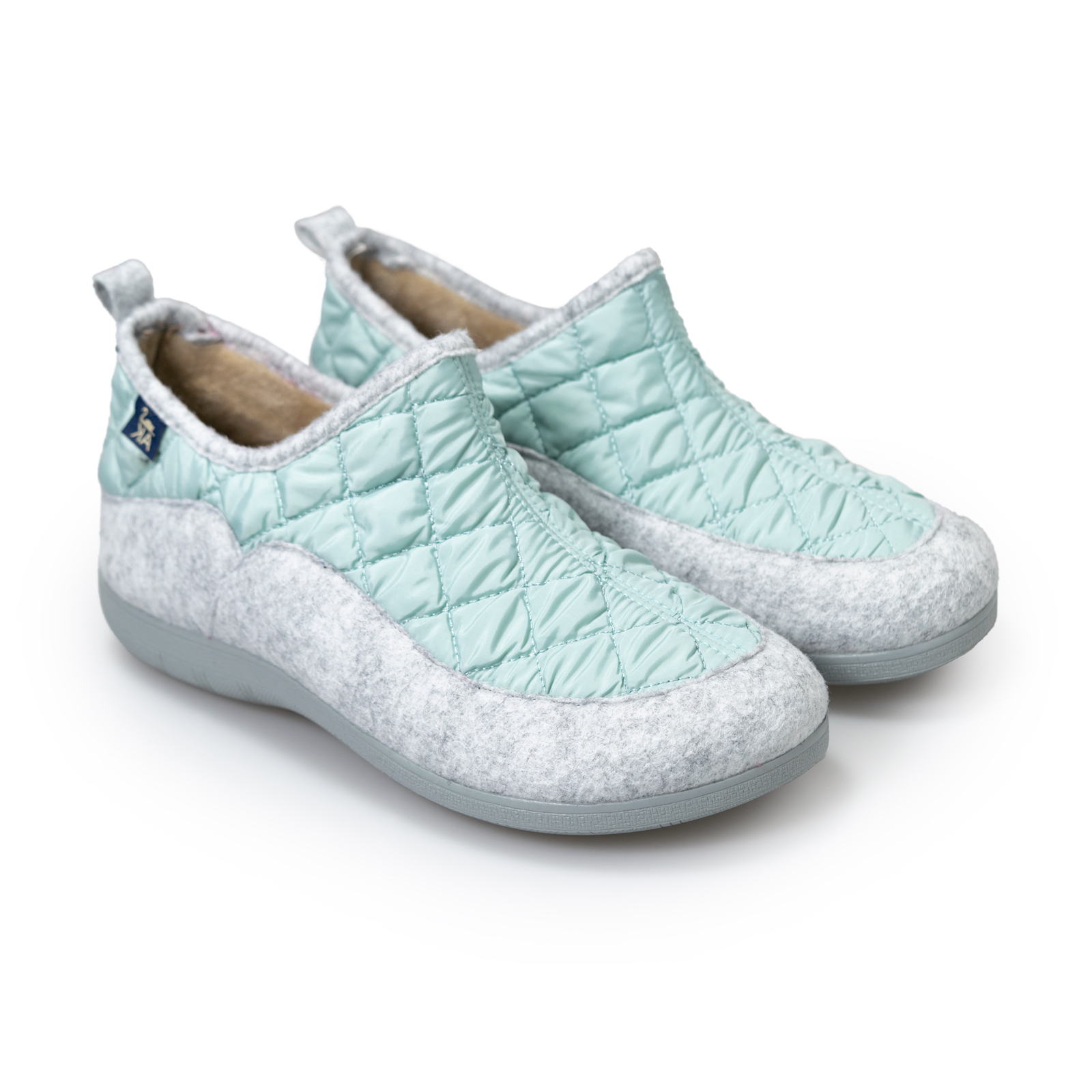 Savena Menta Gris Alster Komfort – Botín bio para casa otoño invierno